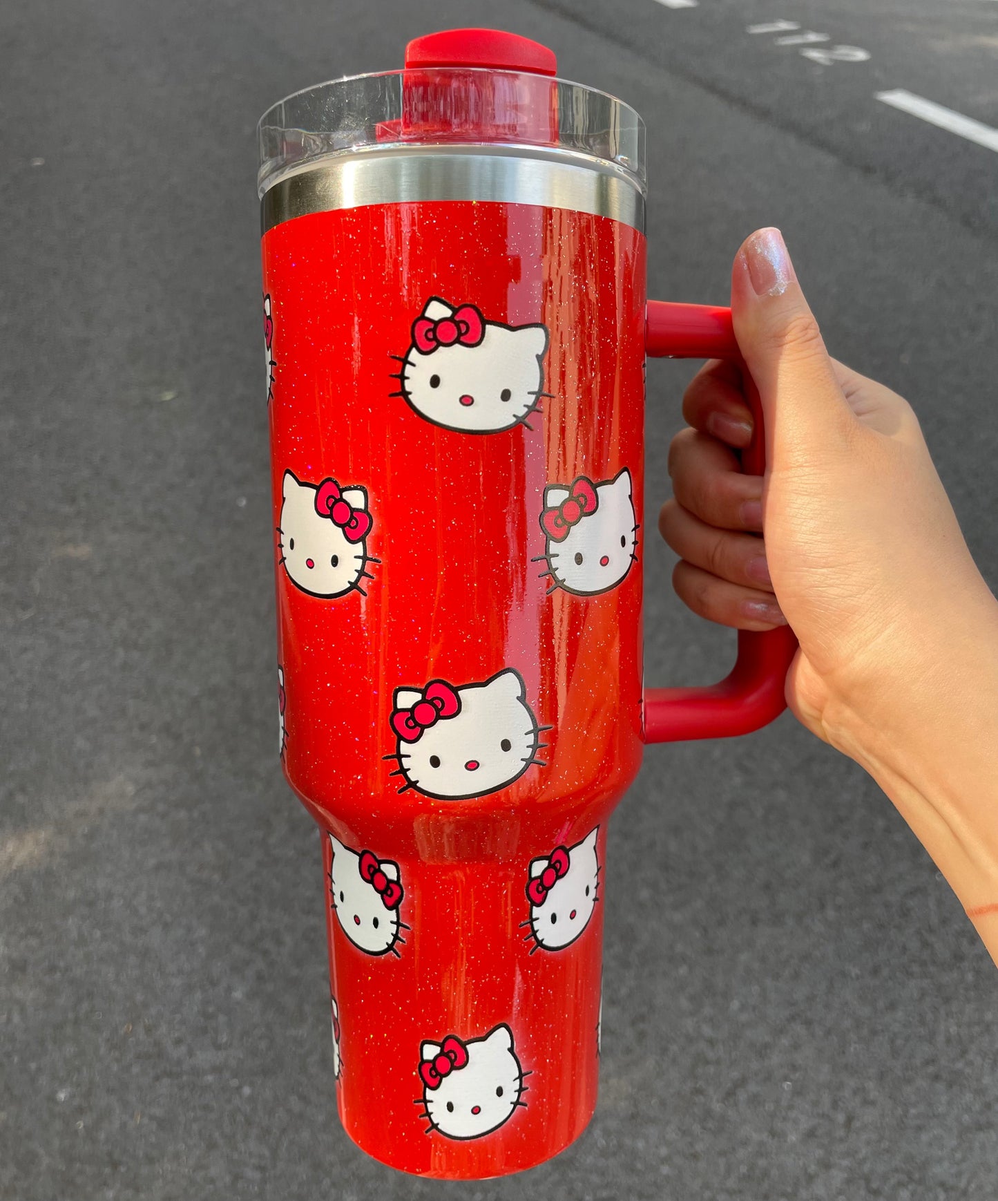 Hello Kitty 40oz Insulated Car Cup – Cute Tumbler for Travel & Daily Use