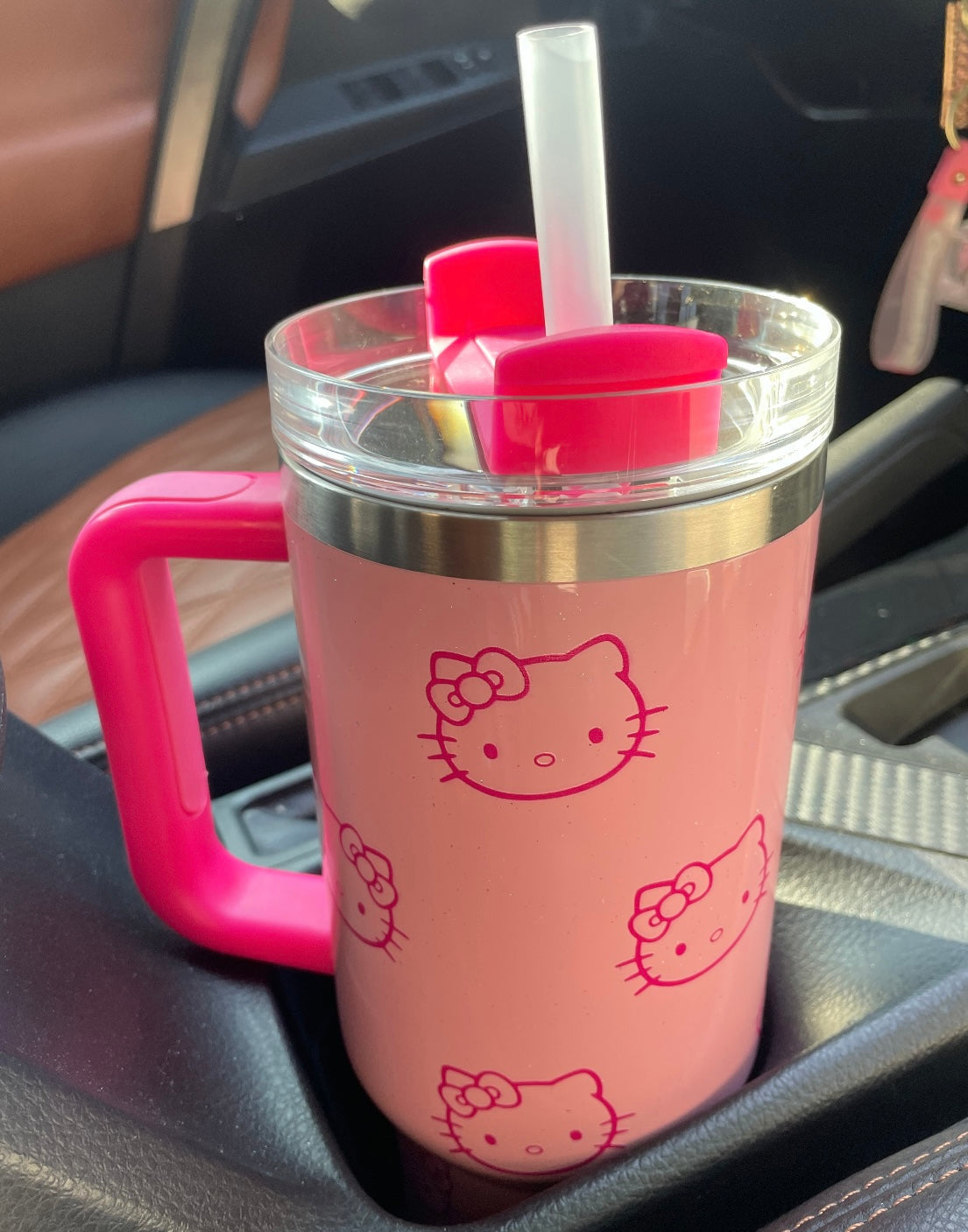 Hello Kitty 40oz Insulated Car Cup – Cute Tumbler for Travel & Daily Use