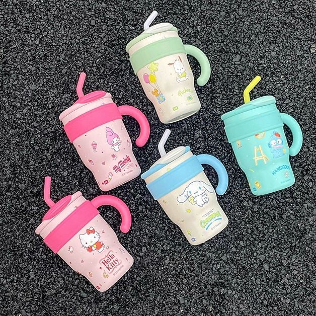 Sanrio Insulated Travel Cup – Fits Car Holders, Cute & Leak-Proof