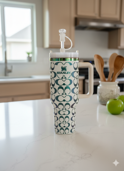 Double Kit Luxury Quencher H2.0 – 40oz with Straw and Keychain