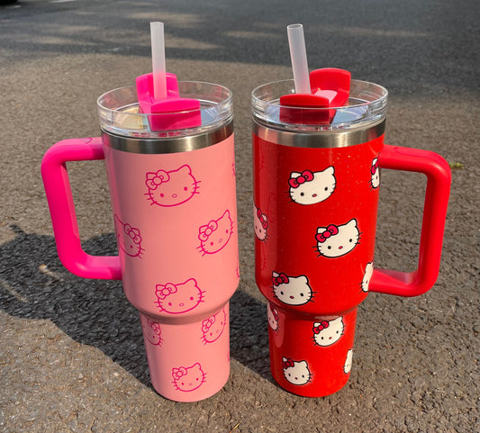 Hello Kitty 40oz Insulated Car Cup – Cute Tumbler for Travel & Daily Use